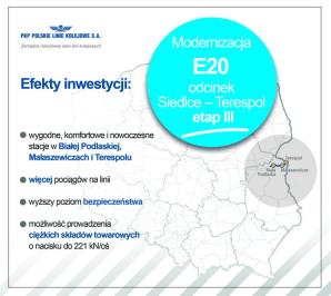  Ostatni etap modernizacji linii Siedlce - Terespol