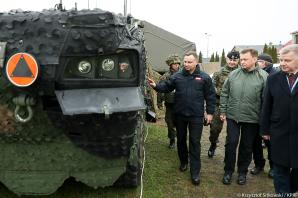 Koniec manewrów Anakonda 18. Prezydent na podsumowaniu ćwiczeń NATO w Dowództwie Wielonarodowej Dywizji w Elblągu