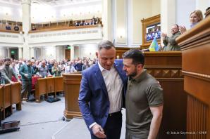 [VIDEO] Andrzej Duda przed Radą Najwyższą Ukrainy