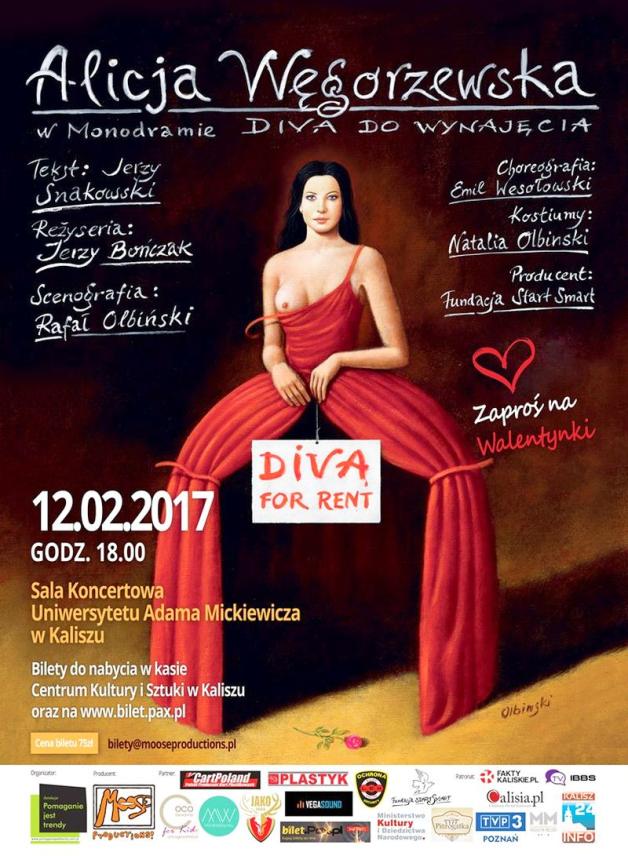 [VIDEO]: W Kaliszu na scenie Uniwersytetu Adama Mickiewicza ze specjalną dedykacją dla zakochanych odbędzie się Diva For Rent